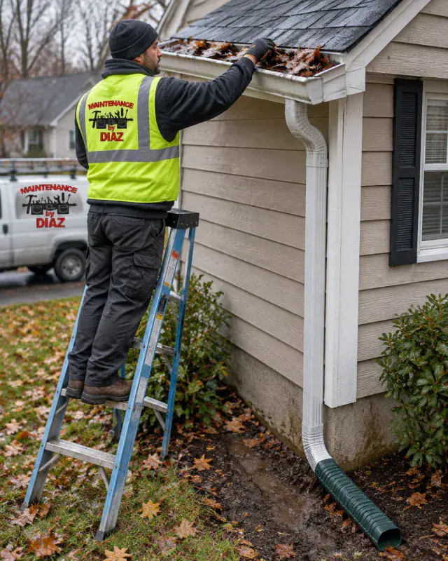 Drainage & gutter work — Building exterior